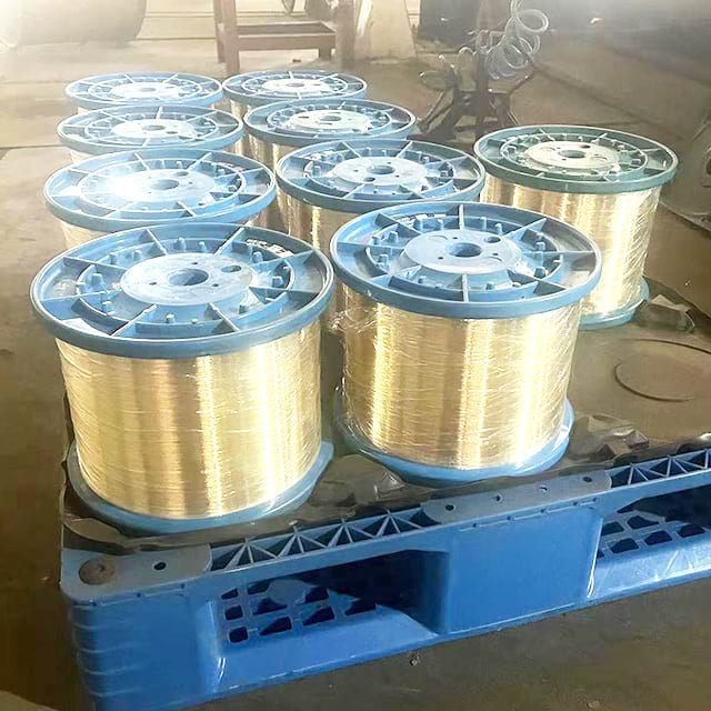 Copper plated steel wire